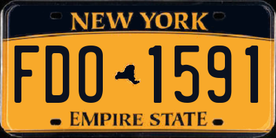 NY license plate FDO1591