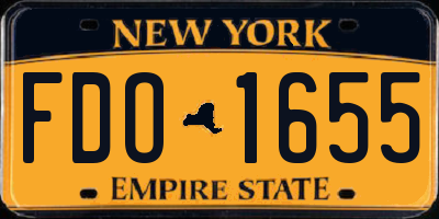 NY license plate FDO1655