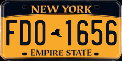 NY license plate FDO1656