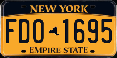 NY license plate FDO1695