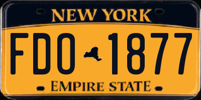 NY license plate FDO1877
