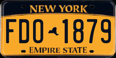 NY license plate FDO1879