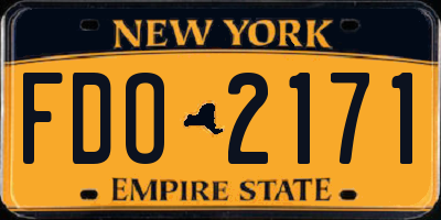 NY license plate FDO2171