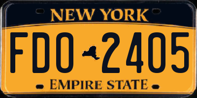 NY license plate FDO2405
