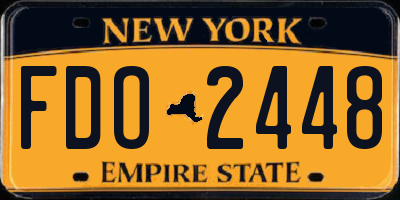 NY license plate FDO2448