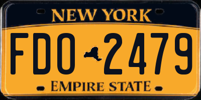 NY license plate FDO2479
