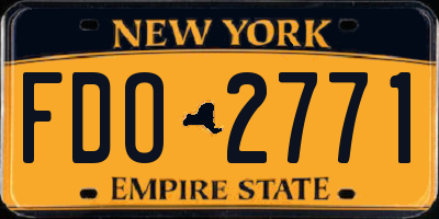 NY license plate FDO2771