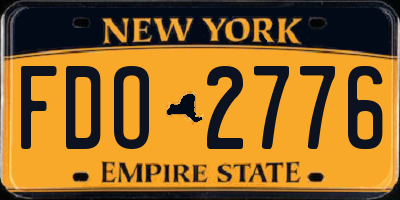 NY license plate FDO2776