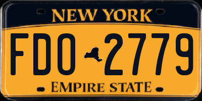 NY license plate FDO2779