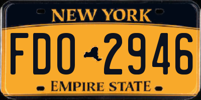 NY license plate FDO2946