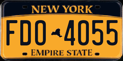 NY license plate FDO4055