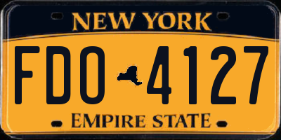 NY license plate FDO4127