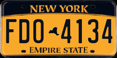 NY license plate FDO4134