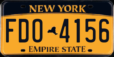 NY license plate FDO4156