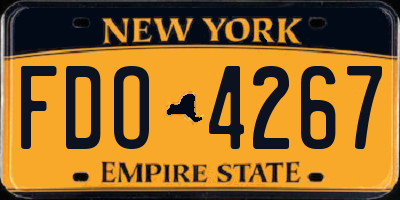 NY license plate FDO4267