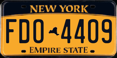 NY license plate FDO4409