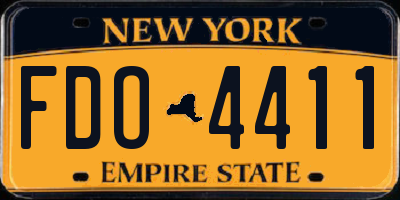 NY license plate FDO4411