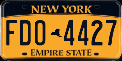 NY license plate FDO4427