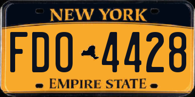 NY license plate FDO4428