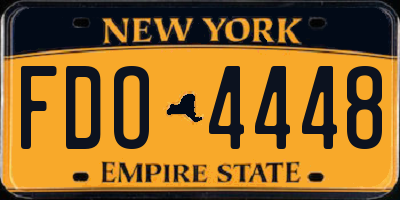 NY license plate FDO4448
