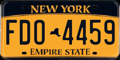 NY license plate FDO4459