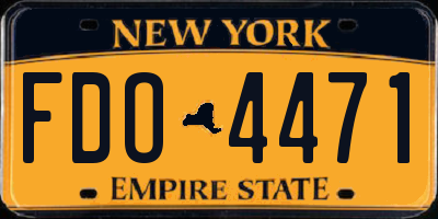 NY license plate FDO4471