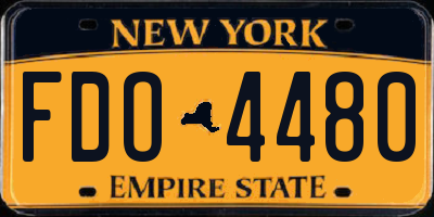 NY license plate FDO4480