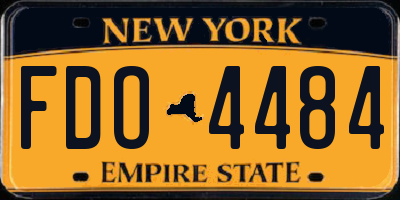 NY license plate FDO4484