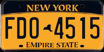 NY license plate FDO4515
