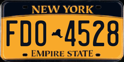 NY license plate FDO4528