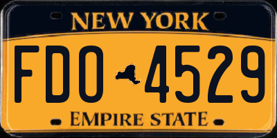 NY license plate FDO4529