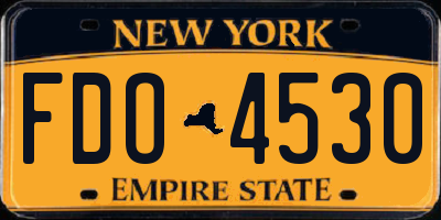 NY license plate FDO4530