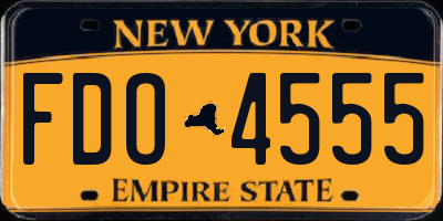 NY license plate FDO4555
