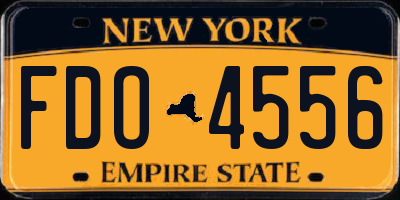 NY license plate FDO4556