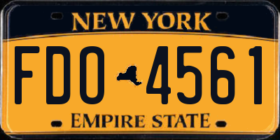 NY license plate FDO4561