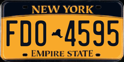 NY license plate FDO4595