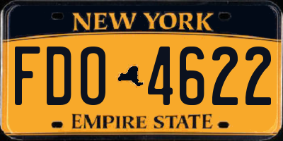 NY license plate FDO4622