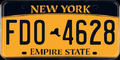 NY license plate FDO4628