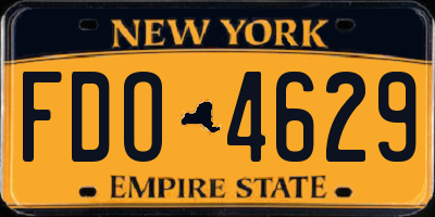 NY license plate FDO4629