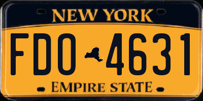 NY license plate FDO4631