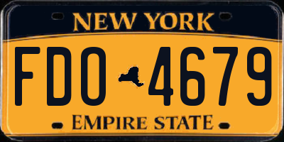 NY license plate FDO4679