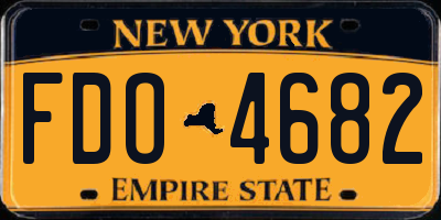NY license plate FDO4682