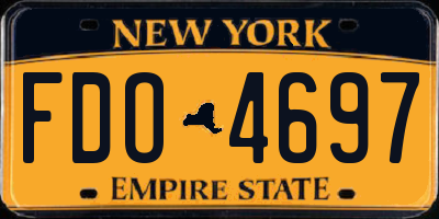 NY license plate FDO4697