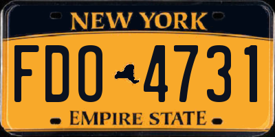 NY license plate FDO4731