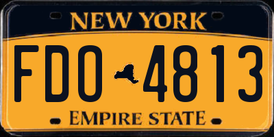 NY license plate FDO4813