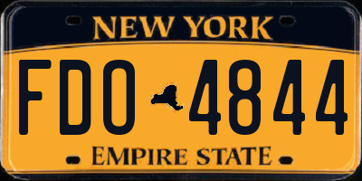 NY license plate FDO4844