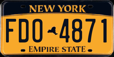 NY license plate FDO4871