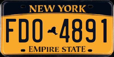 NY license plate FDO4891