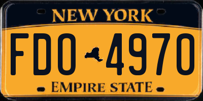 NY license plate FDO4970