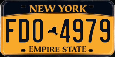 NY license plate FDO4979